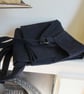 Mens Work Apron, Heavy Weight Cotton, Navy Blue. No 9 - Image 4