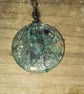 Pentagram necklace white witches pagan 