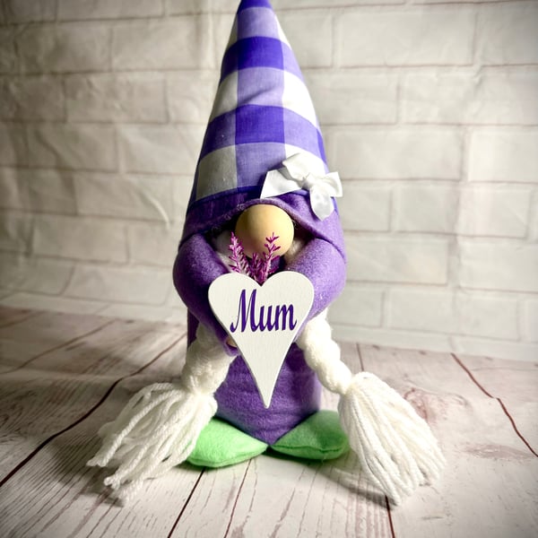 Handmade Lavender Mum Nordic Gnome, Gonk, Swedish Tomte