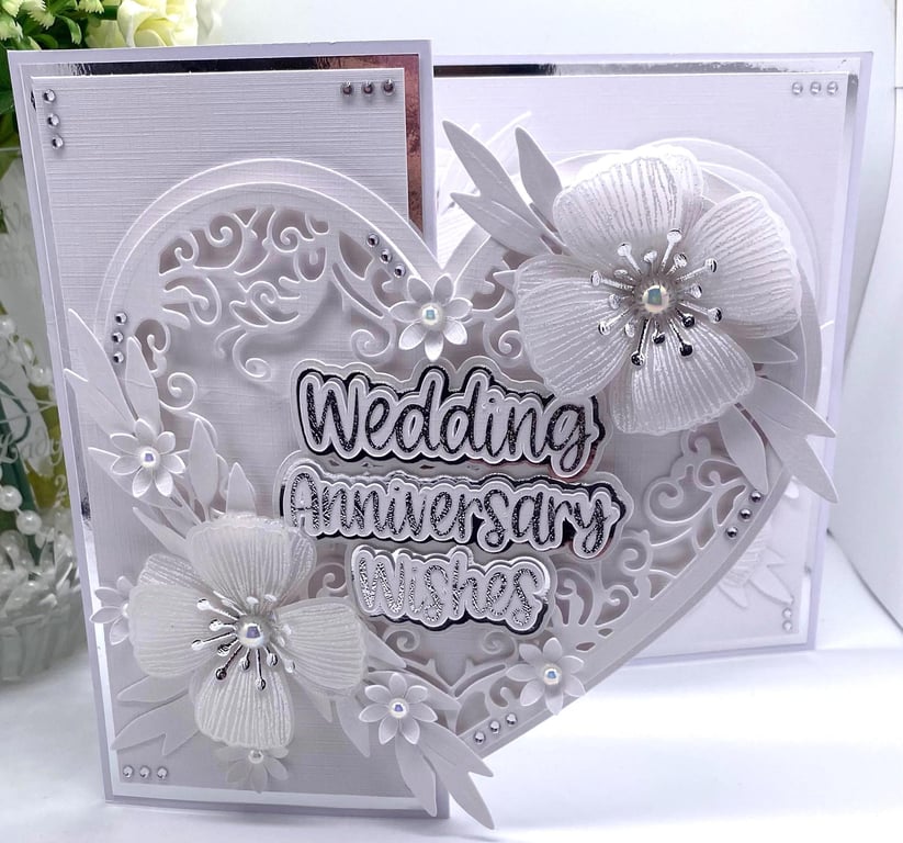 Personalised - Luxury Wedding anniversary card boxed