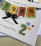 Personalised Handmade Grandson Birthday Card 1st 2nd Any Age Son Boxed Keepsake - Image 3