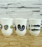 Toothbrush holder, mussel design, white ceramic, make-up brush, pencil pot - Image 7