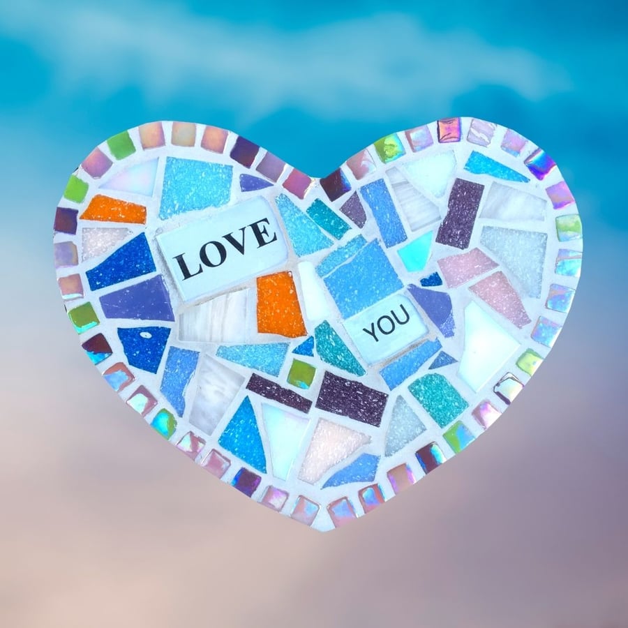 Love You Mosaic Heart