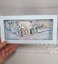 Handmade Wedding Money Wallet Card (127) Elegant Blue Wedding Gift Envelope. - Image 1
