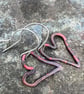 Copper Heart Dangle Earrings  - Image 3