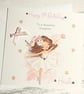 Ballerina Girls Birthday Card For Her Personalised Daughter Granddaughter etc