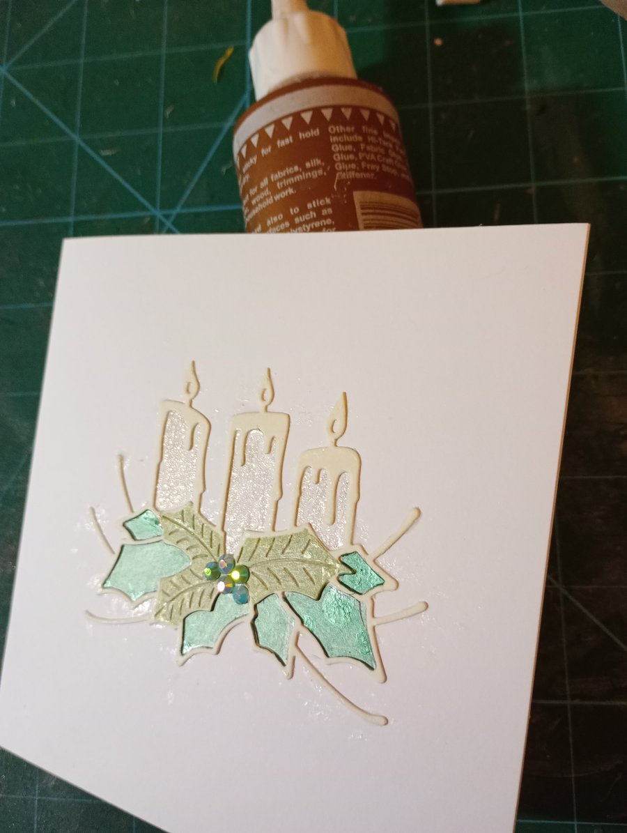 Pack of 4 candle Christmas cards 