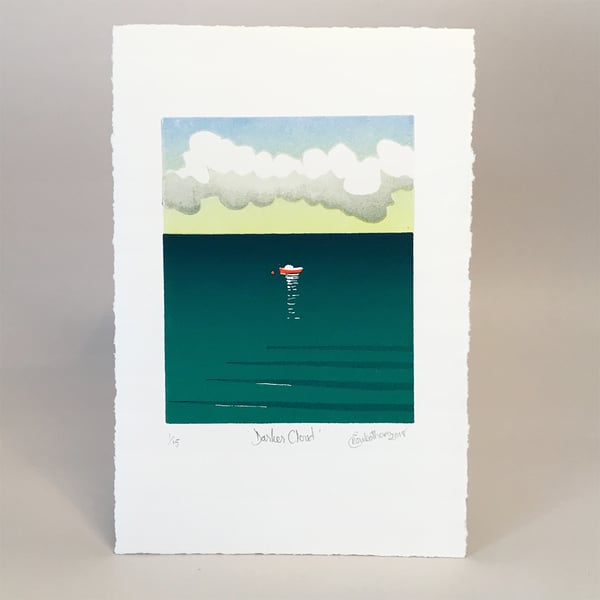 'Darker Cloud' - Original limited edition linocut print