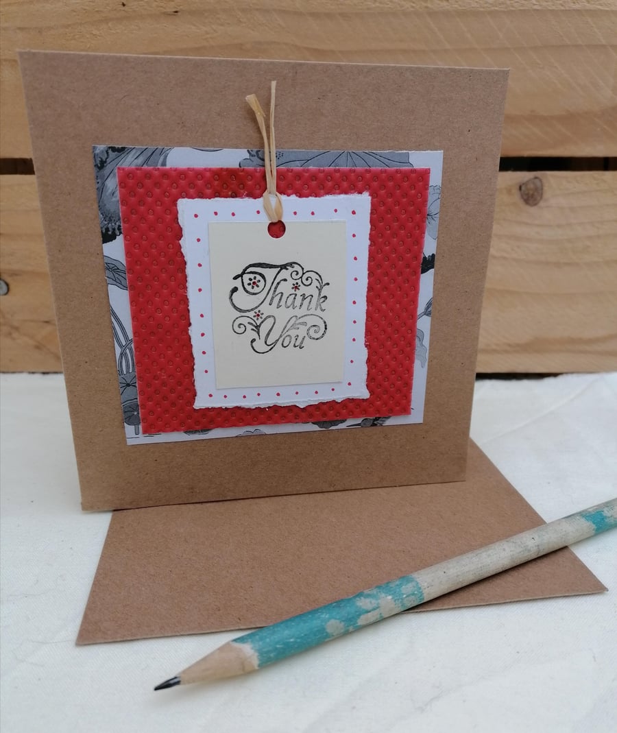 Handmade Thank You Card