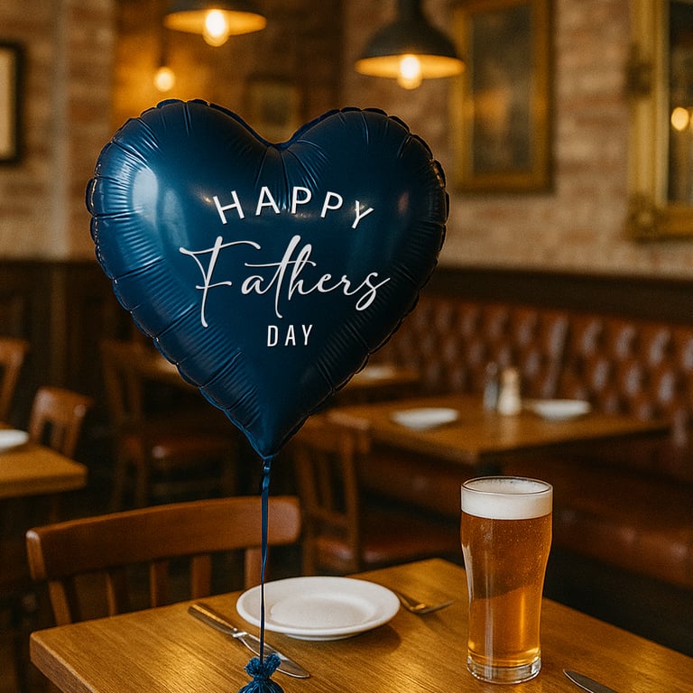 Happy Father’s Day Vinyl Balloon Sticker - Decal for Balloons - Gift for Dad