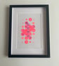 Abstract Geometric Collage A4 Risograph Print  - Vibrant Fluorescent Wall Art - Image 1