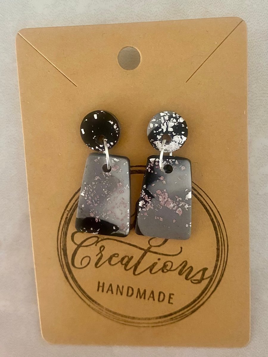 Ref: 2531 Handmade polymer clay earrings (includes FREE UK postage)