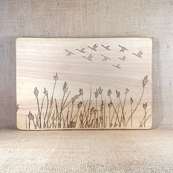 Fly Away Home - Laser Engraved Wooden Plaque 