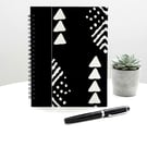 Monochrome Pattern A5 Notebook Handmade Stationery Gift