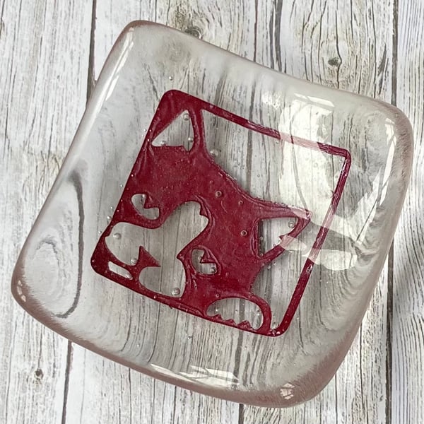 Fused Glass Trinket Dish