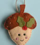Craft kit, sewing kit, Make a christmas acorn decoration - Image 6