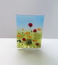 Wildflower tea light holder, gift for her, home decor. fused glass art, summer c - Image 2