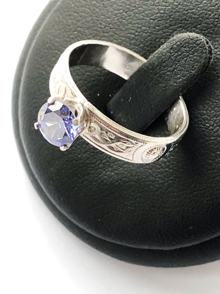 The Blue Moon Iolite Gemstone Ring (Inspired by Music)