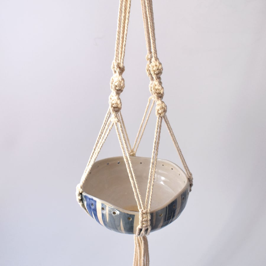 A31 Hand thrown hanging planter