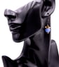 Blue beaded earrings - Image 1