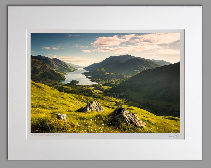Glenfinnan and Loch Shiel Scotland - A3 (50x40cm) Unframed Print