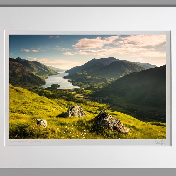 Glenfinnan and Loch Shiel Scotland - A3 (50x40cm) Unframed Print