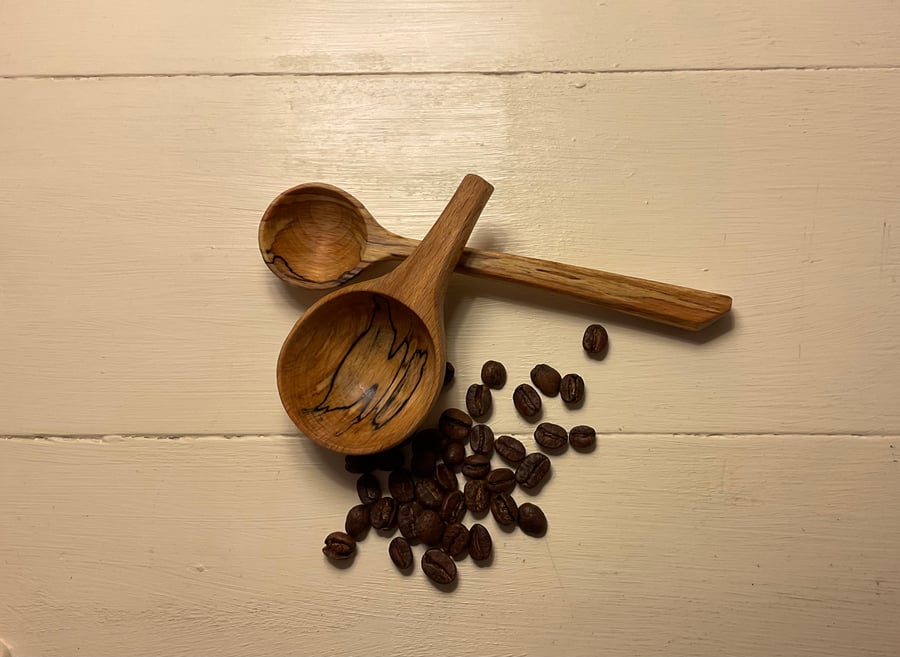 Spalted Beech Scoop Set- Ultimate Coffee set