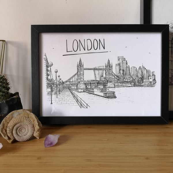 London Skyline Art Print