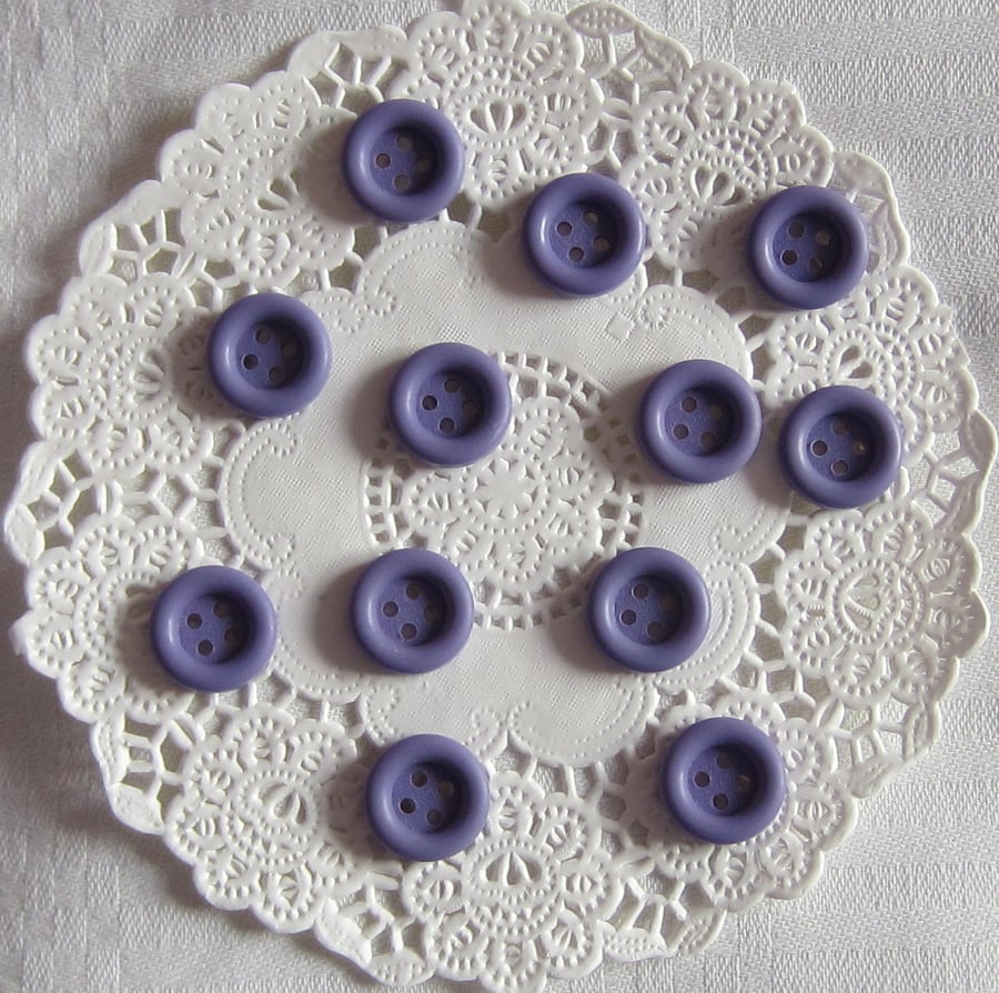 12 Mauve Buttons