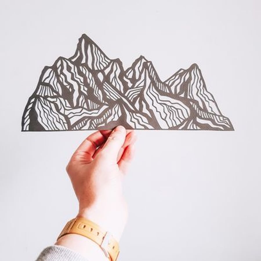 “Mountains” original papercut 