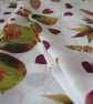 Handprinted chiffon scarf Garden Leaves - Image 3
