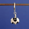 Tiny Glass Sheep Stitch Marker