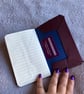 A6: Softcover Purple coloured Leatherbound Notebook 30 lined pages - Image 4