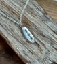 RESERVED for Laura - Silver pebble pendant, necklace, nugget, 'heart and arrows' - Image 4