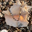 Hand Knotted with Amazonite, Coconut Slice and SeaShell Piece