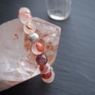 Strawberry quartz bangle