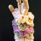 Crochet fingerless wrist warmers 