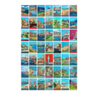 Great British travel posters print by Susie West