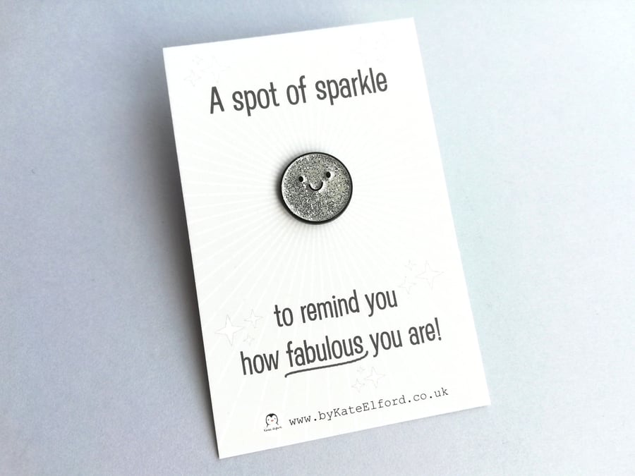 A Little Spot of Sparkle Tiny Pin Brooch