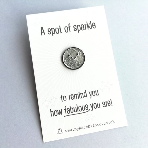 A Little Spot of Sparkle Tiny Pin Brooch