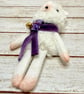 Scarf Mouse Tiny Art Doll Purple - Image 10