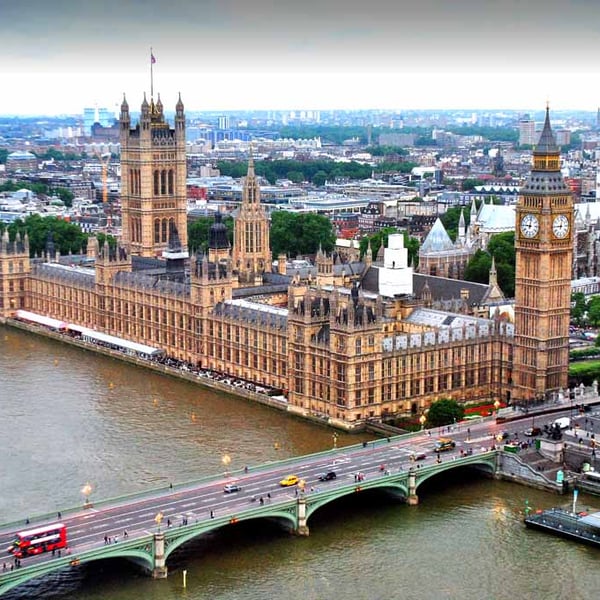 Houses of Parliament Big Ben Westminster Bridge London Photograph Print