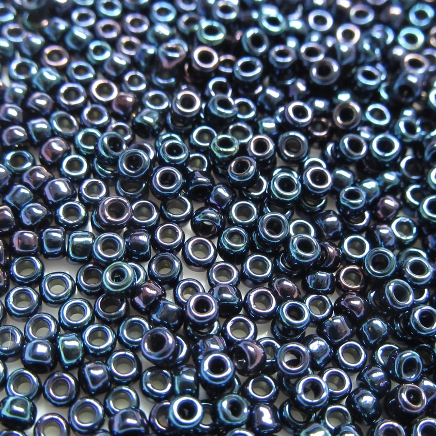 Dark Metallic Seed Beads