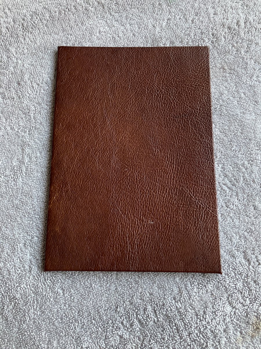 A5: Brown coloured Leatherbound Lined Notebook - FREE SHIPPING