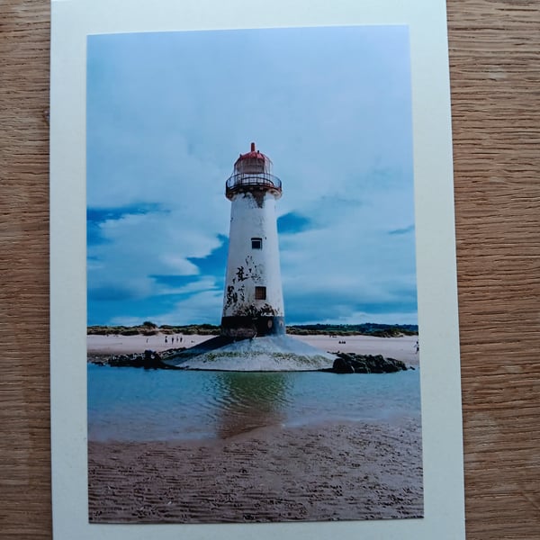 Lighthouse Large Photographic Card Size 7" x 5" BLANK 