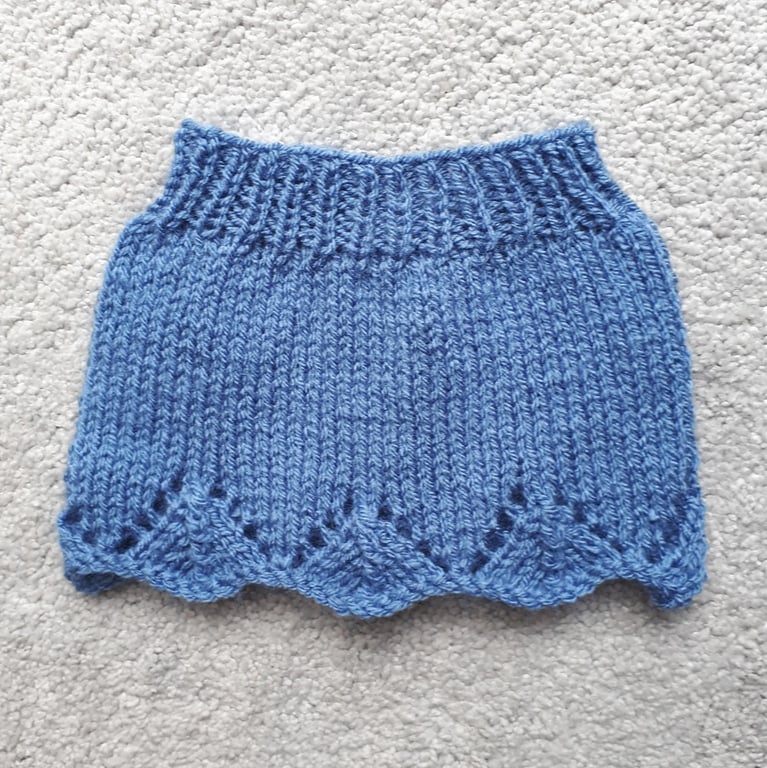 KNITTING PATTERN PDF Denim Skirt for Doll