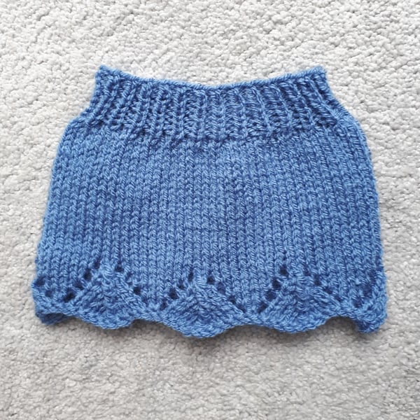 KNITTING PATTERN PDF Denim Skirt for Doll