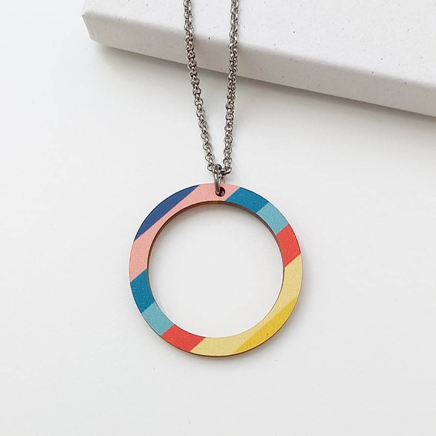 Big Florida Wooden Necklace Sustainable Jewellery