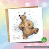Bear Birthday Card, A Dancing Party Bear!