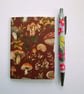 Toadstool and fungi  A7 mini pocket notebook